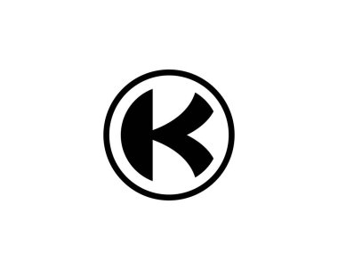 K KK letter logo design vector template