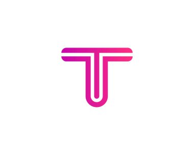 T tt letter logo design vector template