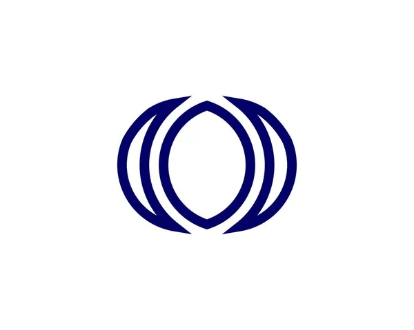 Oの手紙ロゴデザインベクトルテンプレート — ストックベクタ
