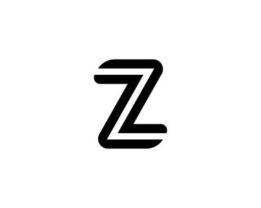 Z ZZ letter logo design vector template