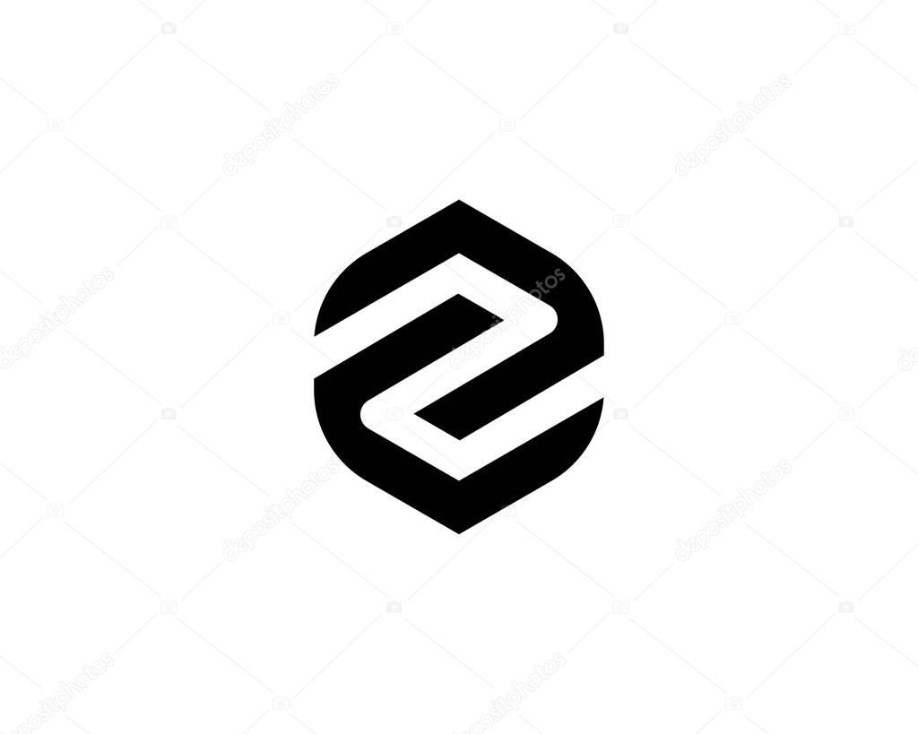 Z ZZ letter logo design vector template