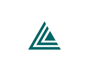 L ve LL harf logo tasarım vektör şablonu