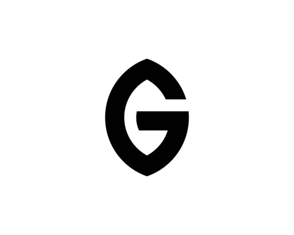 GとGgの文字のロゴデザインベクトルテンプレート — ストックベクタ
