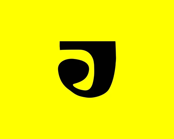 JとJjの文字ロゴデザインベクトルテンプレート — ストックベクタ