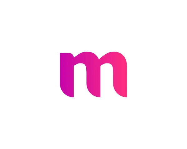 M ve MM harfi logo tasarım vektör şablonu