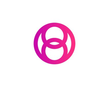 O ve OO harfi logo tasarım vektör şablonu