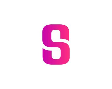 S ve SS harfi logo tasarım vektör şablonu