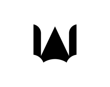 W ve WW harfli logo tasarım vektör şablonu