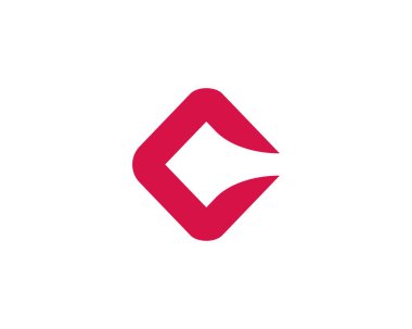 C ve CC harfi logo tasarım vektör şablonu