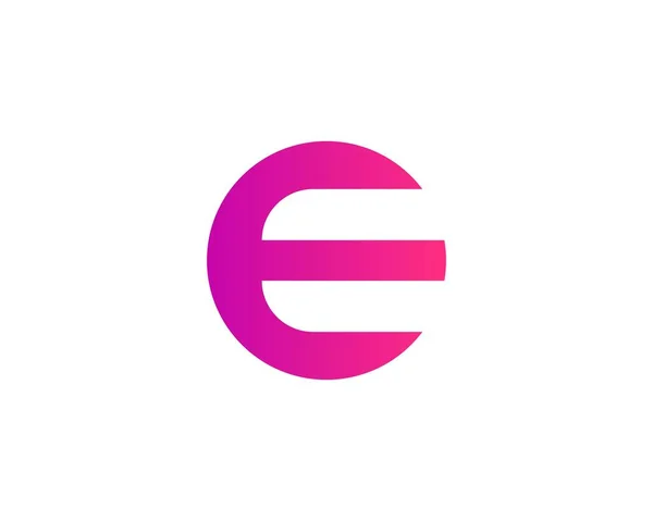 EとEeの文字ロゴデザインベクトルテンプレート — ストックベクタ