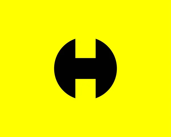 HとHhの手紙のロゴデザインベクトルテンプレート — ストックベクタ