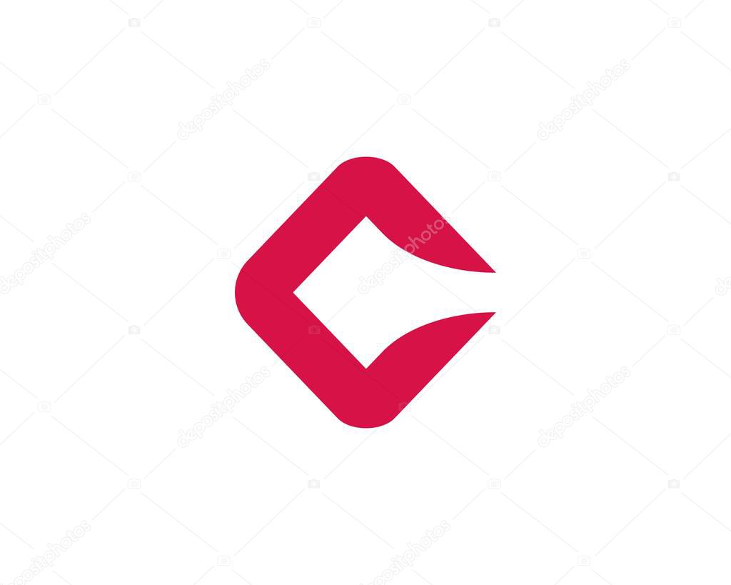 C and cc letter logo design vector template