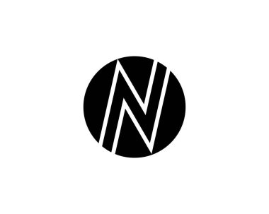 N ve NN harfi logo tasarım vektör şablonu