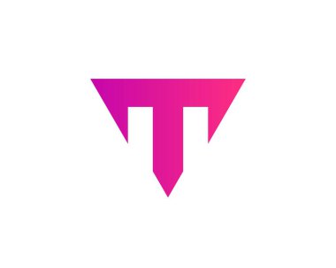 T ve TT harfi logo tasarım vektör şablonu