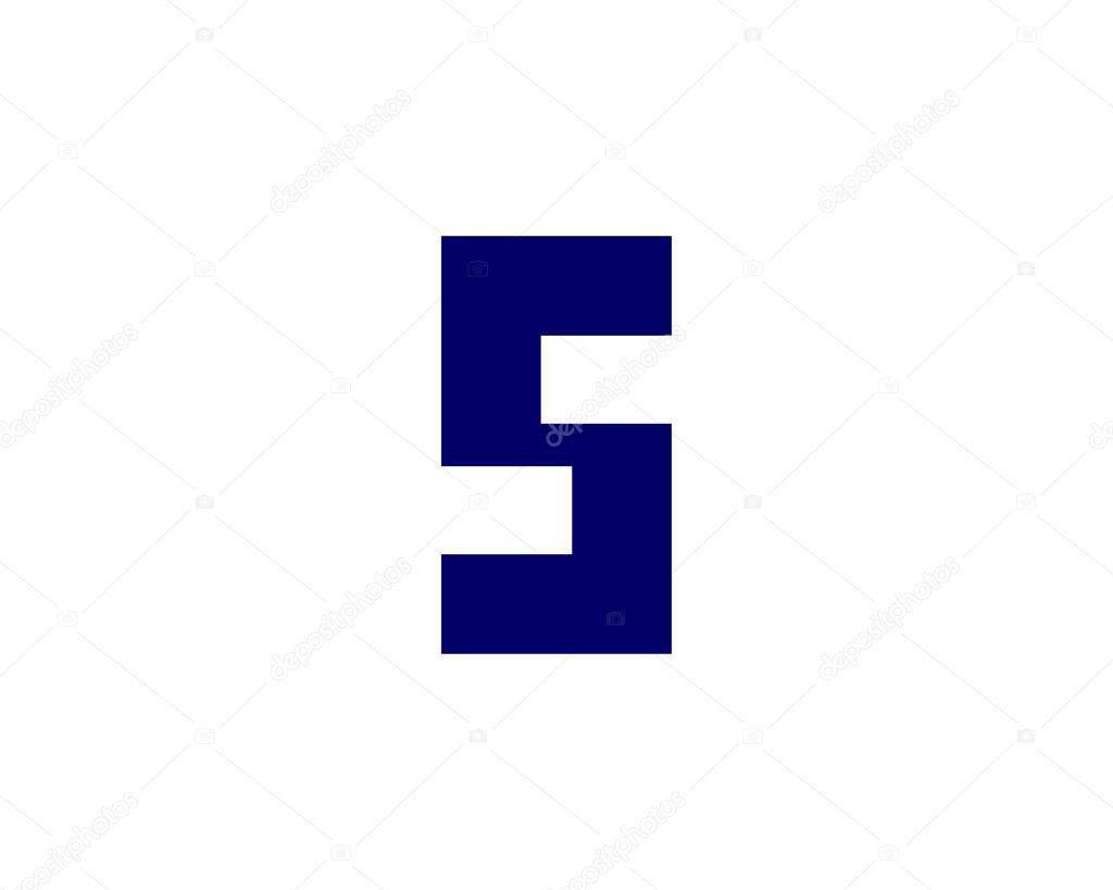S and ss letter logo design vector template