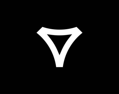 V ve VV Letter logo tasarım vektör şablonu