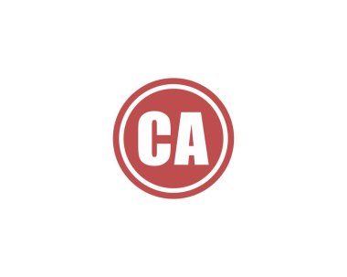 CA logo tasarımı. CA
