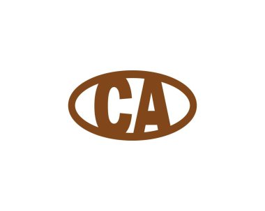 CA logo tasarımı. CA
