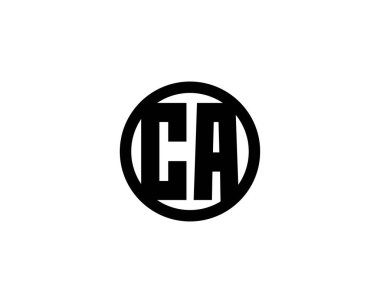 CA logo tasarımı. CA