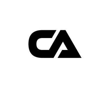 CA logo tasarımı. CA