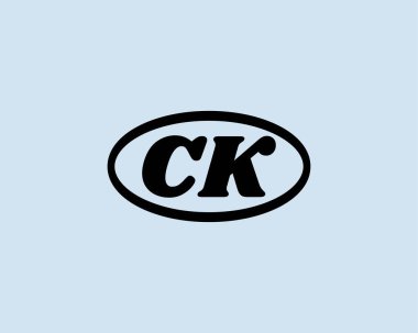 CK logo tasarımı. CK