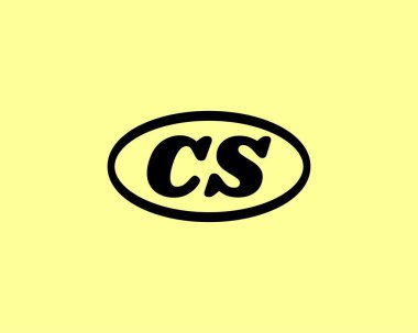 CS logo tasarımı. CS