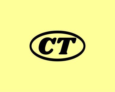 CT logo tasarımı. Tomografi