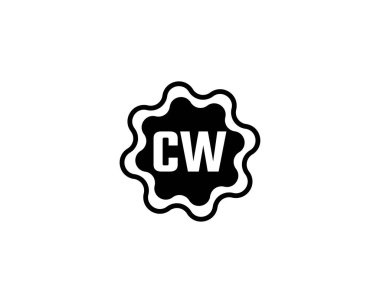CW logo tasarımı. CW