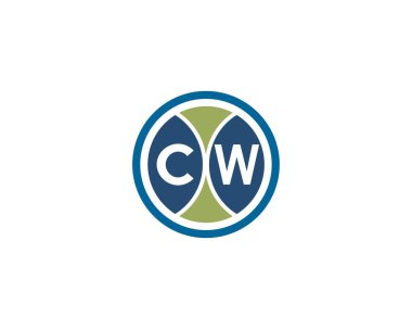 CW logo tasarımı. CW