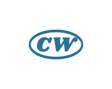 CW logo tasarımı. CW