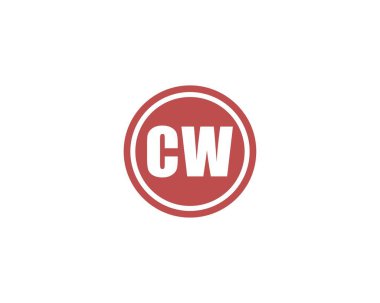CW logo tasarımı. CW