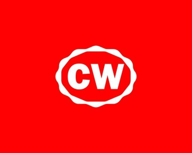 CW logo tasarımı. CW