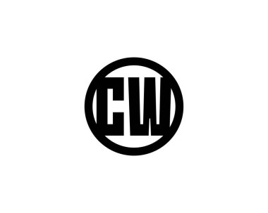 CW logo tasarımı. CW