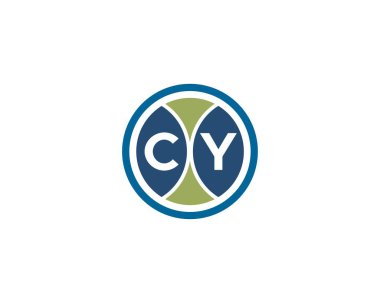 CY logo tasarımı. CY
