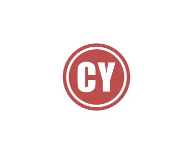 CY logo tasarımı. CY