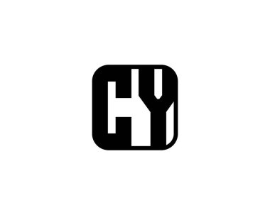 CY logo tasarımı. CY