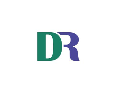 DR logo tasarımı. DR