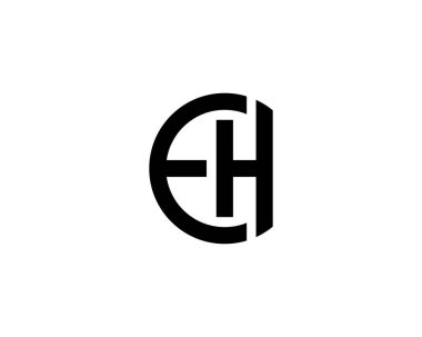 EH logo tasarımı. EH