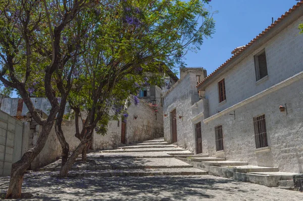 Historische Straten Van Yanahuara Stad Arequipa Peru Arequipa Architectuur Wordt — Stockfoto