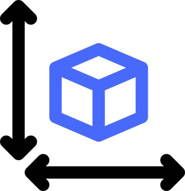 Beyaz arkaplanda izole edilmiş üç boyutlu simge, vektör illüstrasyonu 