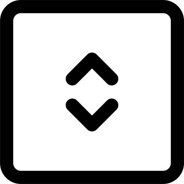 Dikdörtgen simgesindeki oklar, beyaz arkaplanda izole edilmiş vektör illüstrasyonu 