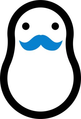 Beyaz arka planda izole edilmiş vektör çizimi.