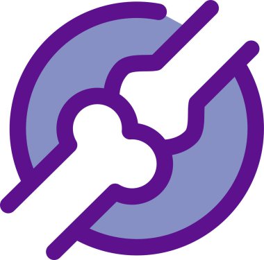 kemik simgesi, vektör illüstrasyonu beyaz arkaplanda izole edildi 