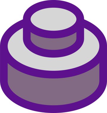 pasta formu simgesi, vektör illüstrasyonu beyaz arkaplanda izole edildi 