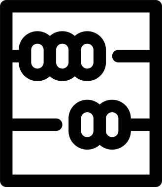 Beyaz arkaplanda izole edilmiş simge ve vektör illüstrasyonunu hesapla