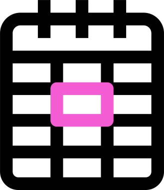 bebek takvimi simgesi, vektör illüstrasyonu beyaz arkaplanda izole