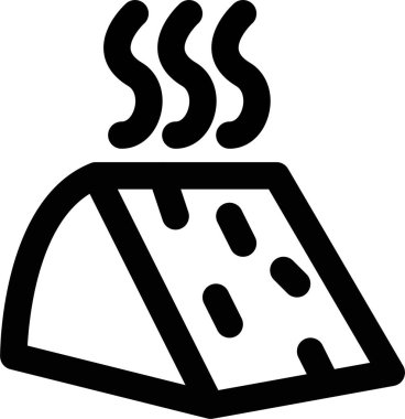 Beyaz arkaplanda izole edilmiş peynir simgesi ve vektör illüstrasyonu