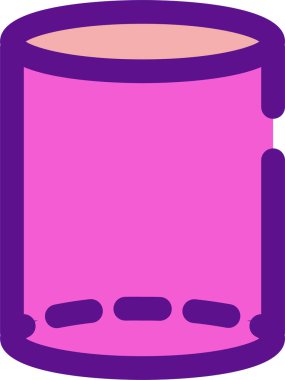 silindir simgesi, vektör illüstrasyonu beyaz arkaplanda izole edildi 