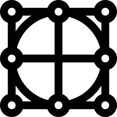 Çember simgesi, vektör illüstrasyonu beyaz arkaplanda izole edildi 