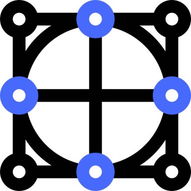 Çember simgesi, vektör illüstrasyonu beyaz arkaplanda izole edildi 